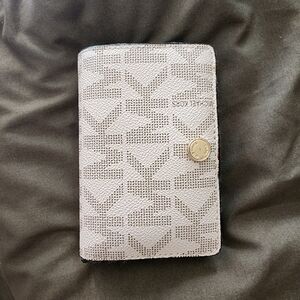 Michael Kors White and Gray Wallet
